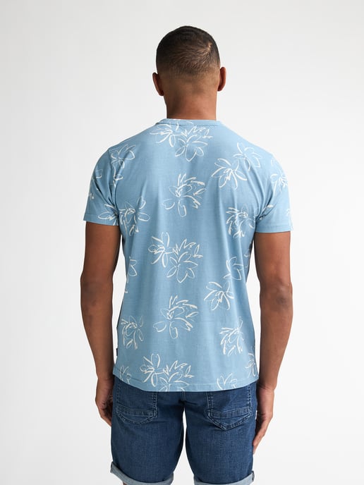 Petrol Industries - All-Over Print T-Shirt Grafito Herren - Blau - Image 4
