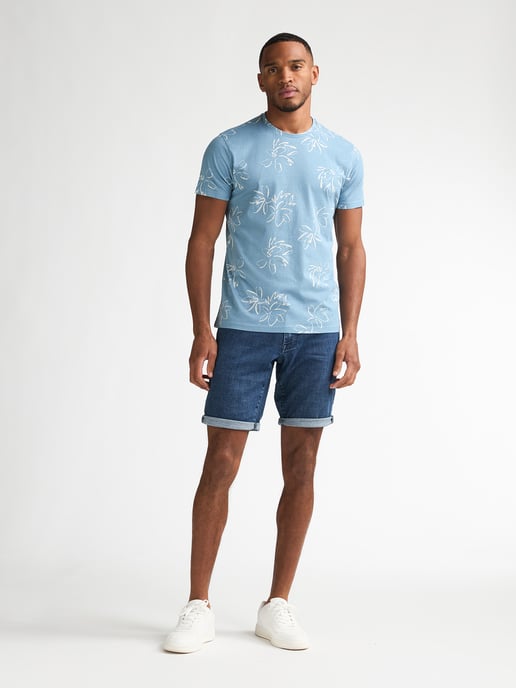 Petrol Industries - All-Over Print T-Shirt Grafito Herren - Blau - Image 5