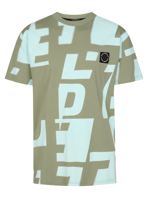 Petrol Industries - All-Over-Print T-Shirt Montaña Jungs - Grün - Image 1