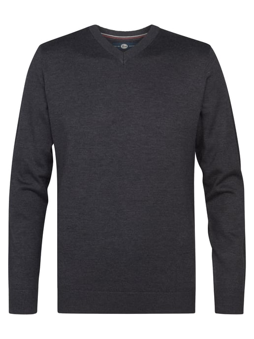 Petrol Industries - Feinstrick-Pullover mit V-Ausschnitt Whitefish Herren - Image 1