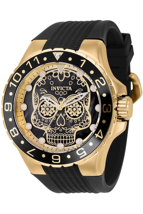 Invicta Aviator 36856 Herrenuhr - Quarzwerk - Edelstahl mit schwarzem Zifferblatt - 50 mm - Image 1