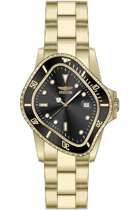 Invicta Artist 51004 Herrenuhr - Quarzwerk - Edelstahl mit schwarzem Zifferblatt - 40 mm - Image 1