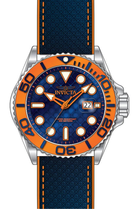 Invicta Grand Diver 51085 Herrenuhr - Quarzwerk - Edelstahl mit blauem Zifferblatt - 48 mm - Image 2