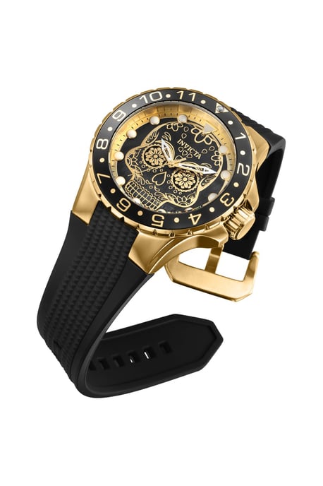 Invicta Aviator 36856 Herrenuhr - Quarzwerk - Edelstahl mit schwarzem Zifferblatt - 50 mm - Image 2