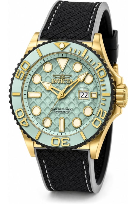 Invicta Grand Diver 51089 Herrenuhr - Quarzwerk - Edelstahl mit blauem Zifferblatt - 48 mm - Image 1