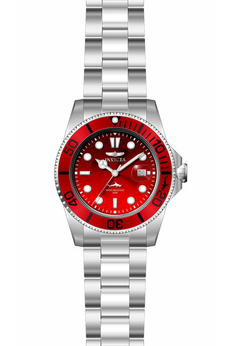 Invicta Pro Diver 50897 Herrenuhr - Quarzwerk - Edelstahl mit rotem Zifferblatt - 42 mm - Image 2