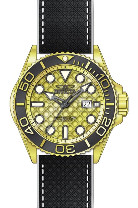 Invicta Grand Diver 51088 Herrenuhr - Quarzwerk - Edelstahl mit goldenem Zifferblatt - 48 mm - Image 2