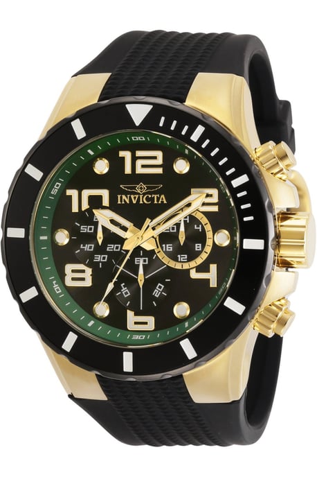 Invicta Pro Diver 30777 Herrenuhr - Quarzwerk - Edelstahl mit schwarzem Zifferblatt - 50 mm - Image 1