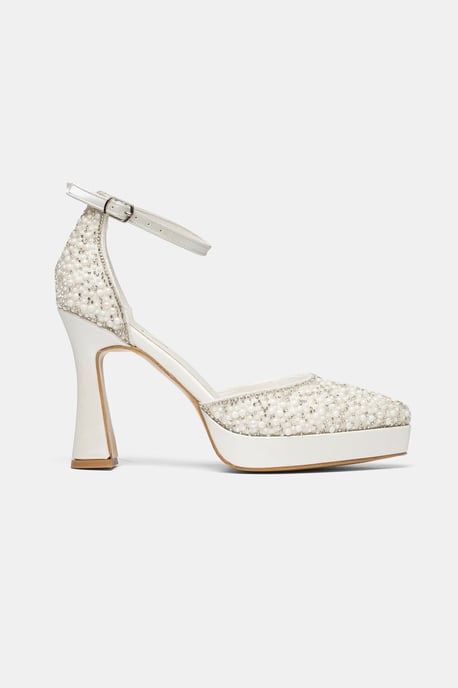 Khloe Glitzer Braut Plateau High Heels - Image 2