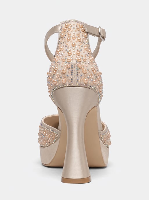 Khloe Glitzer Braut Plateau High Heels - Image 3