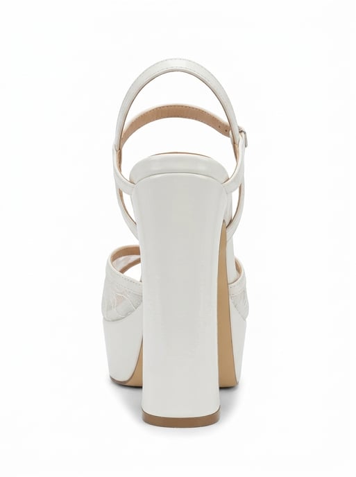 Naomi Spitze Braut Plateau High Heels - Image 3