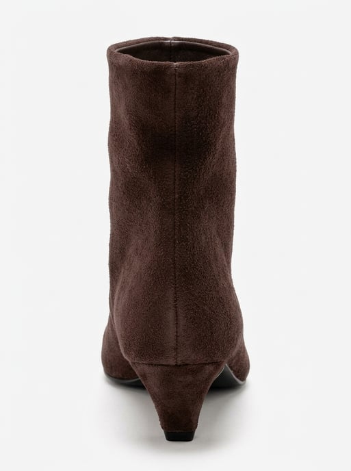 Amara Leder Kitten-Heel Stiefelette - Image 3