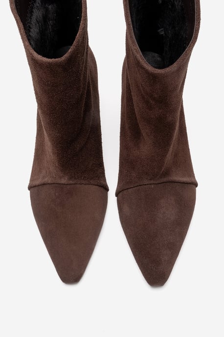 Amara Leder Kitten-Heel Stiefelette - Image 5