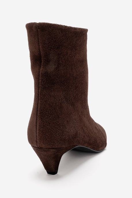 Amara Leder Kitten-Heel Stiefelette - Image 6