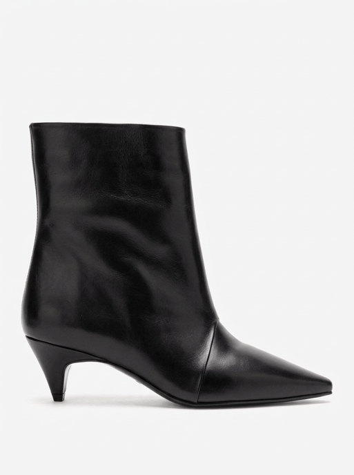 Amara Leder Kitten-Heel Stiefelette - Image 2