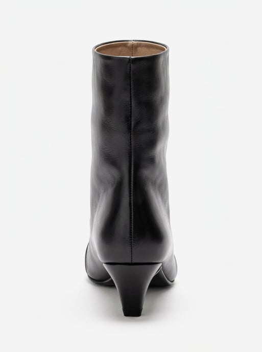 Amara Leder Kitten-Heel Stiefelette - Image 3