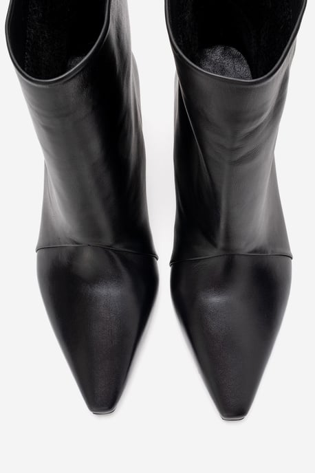 Amara Leder Kitten-Heel Stiefelette - Image 5