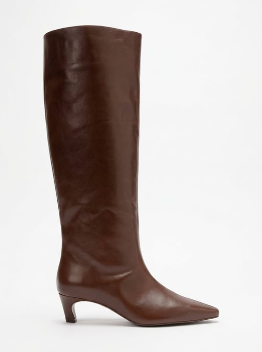 Corvel Leder Kitten-Heel Kniehoher Stiefel - Image 2