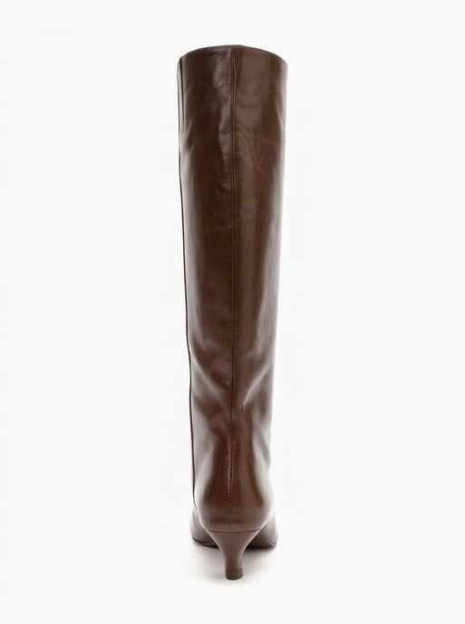 Corvel Leder Kitten-Heel Kniehoher Stiefel - Image 3