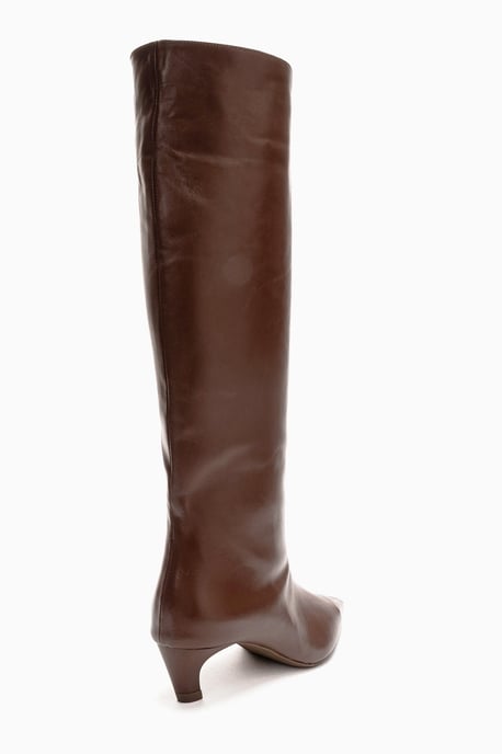 Corvel Leder Kitten-Heel Kniehoher Stiefel - Image 6
