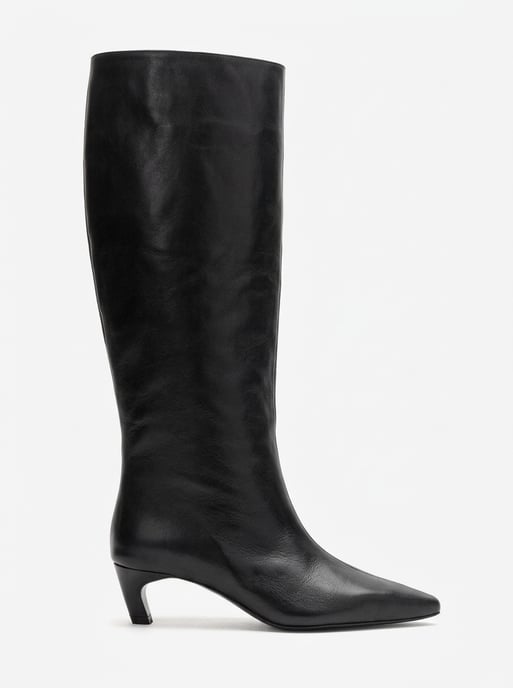 Corvel Leder Kitten-Heel Kniehoher Stiefel - Image 2