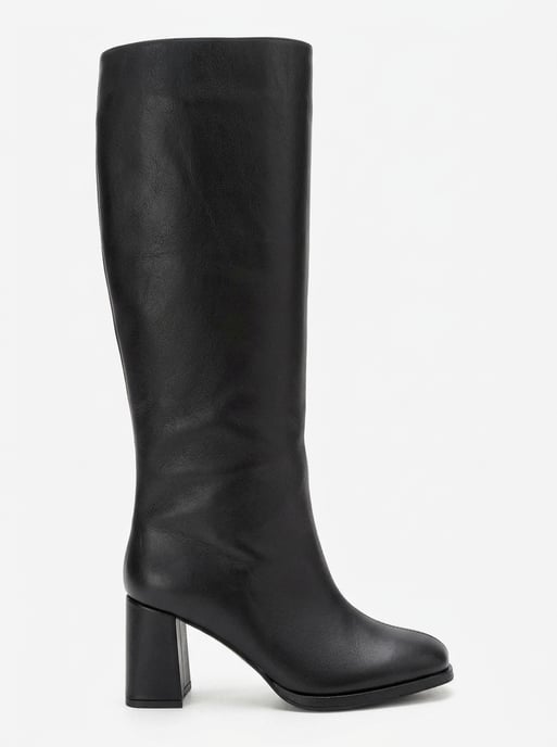 Javen Leder Blockabsatz Stiefel - Image 2