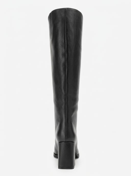 Javen Leder Blockabsatz Stiefel - Image 3