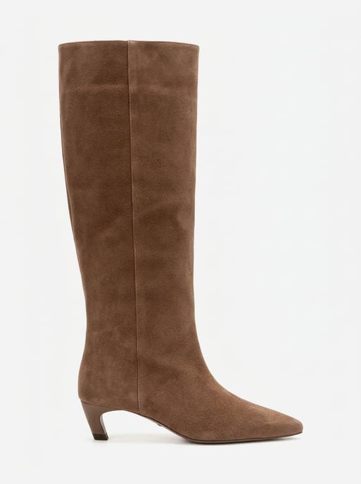 Corvel Leder Kitten-Heel Kniehoher Stiefel - Image 2
