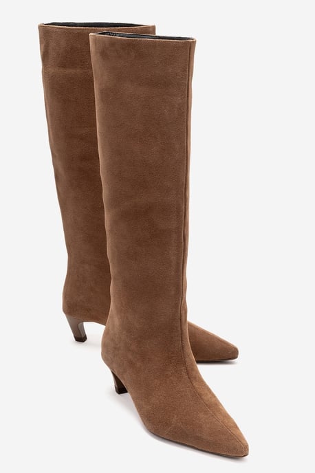 Corvel Leder Kitten-Heel Kniehoher Stiefel - Image 4