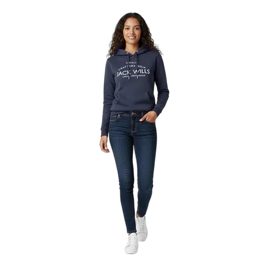 Jack Wills - Kapuzenpullover für Damen, Logo (Marine) - Image 1