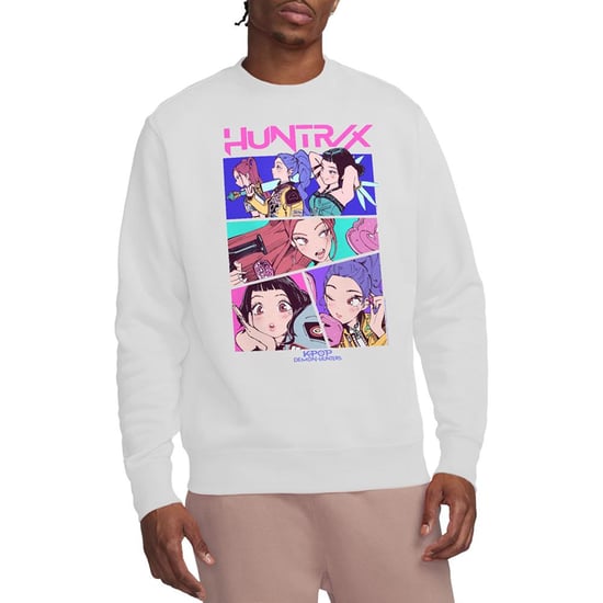 K-Pop Demon Hunters - "Huntrix Neon Comic Anime" Sweatshirt für Herren/Damen Unisex (Weiß) - Image 4