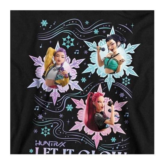 K-Pop Demon Hunters - "Huntrix Let It Glow" Sweatshirt für Herren/Damen Unisex, weihnachtliches Design (Schwarz) - Image 3