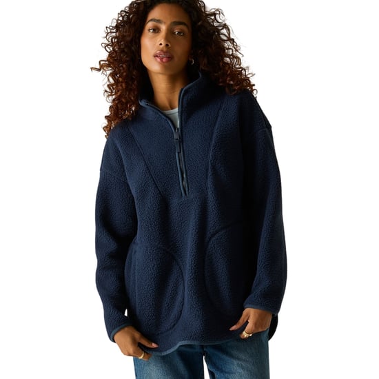 Regatta - "Frankie" Fleece-Oberteil für Damen, mit halbem Reißverschluss, Teddyfleece, Lang geschnitten (Marine) - Image 1