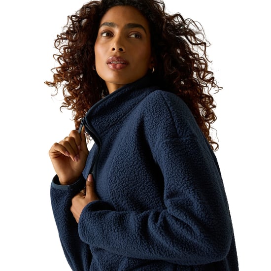 Regatta - "Frankie" Fleece-Oberteil für Damen, mit halbem Reißverschluss, Teddyfleece, Lang geschnitten (Marine) - Image 5