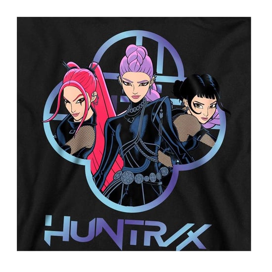 K-Pop Demon Hunters - "Huntrix" Sweatshirt für Herren/Damen Unisex, Logo (Schwarz) - Image 3