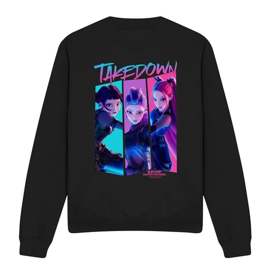 K-Pop Demon Hunters - "Takedown" Sweatshirt für Herren/Damen Unisex (Schwarz) - Image 1