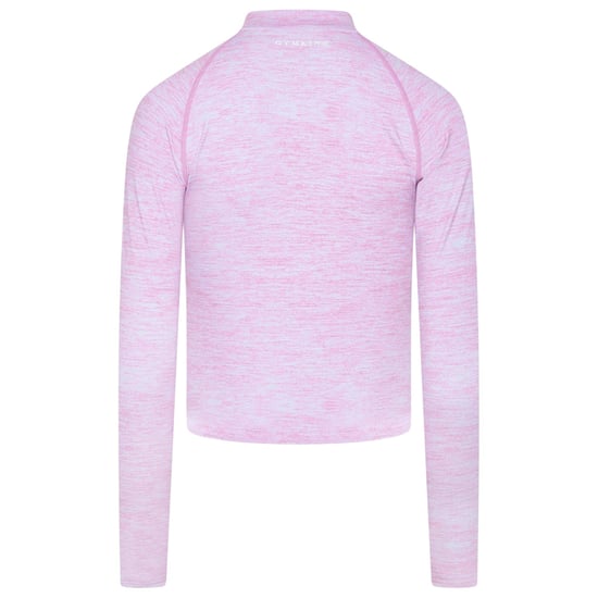 Gym King - Jacke für Damen, Durchgehender Reißverschluss, Raglanärmel (Pink meliert) - Image 3