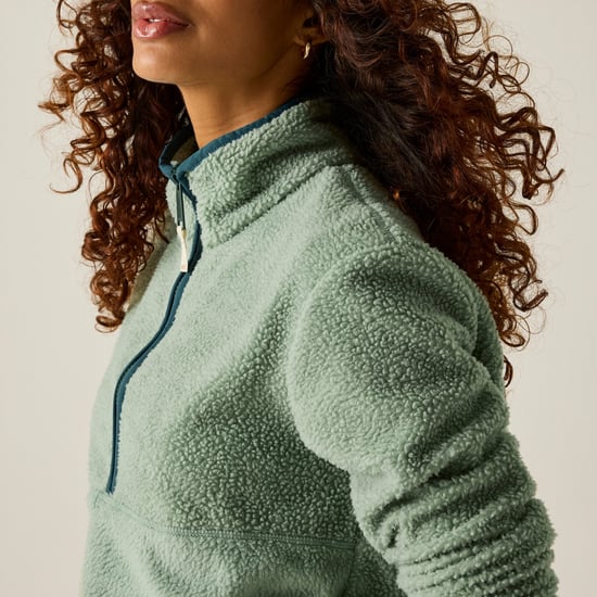 Regatta - "Frankie" Fleece-Oberteil für Damen, mit halbem Reißverschluss, Teddyfleece (Gletschergrün) - Image 4