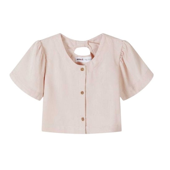 Minoti - Ober- und Unterteil-Set für Mädchen, Weites Bein, Gefalteter Ärmel (Pink) - Image 4