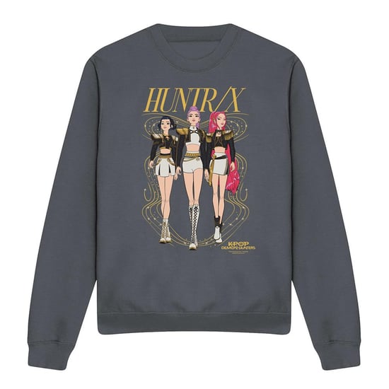 K-Pop Demon Hunters - "Huntrix Golden" Sweatshirt für Herren/Damen Unisex (Holzkohle) - Image 1