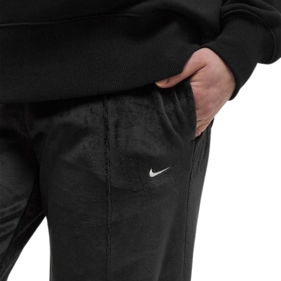 Nike Damen Sportswear Chill Knit Mid-rise Schwarze Velourshose - Image 4