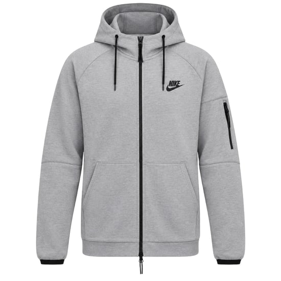 Nike Sportswear Tech Essentials Herren-fleece-hoodie Mit Durchgehendem Reißverschluss, Grau - Image 1