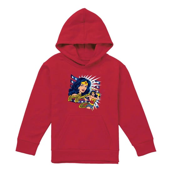 Wonder Woman - Kapuzenpullover für Kinder (Rot) - Image 1