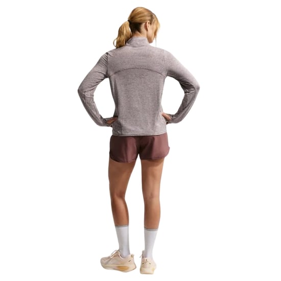 Nike Swift Damen-laufshirt Mit Uv-schutz, 1/4-reißverschluss, Braun - Image 4