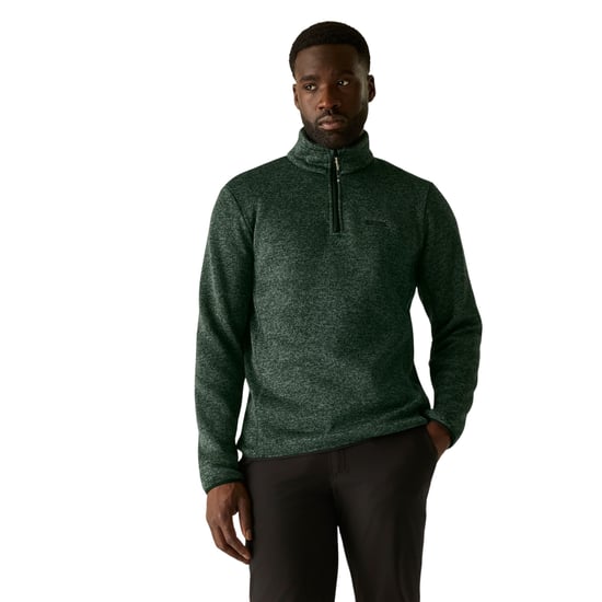 Regatta - "Newhill" Fleece-Oberteil für Herren, mit halbem Reißverschluss (Dunkelwaldgrün) - Image 1