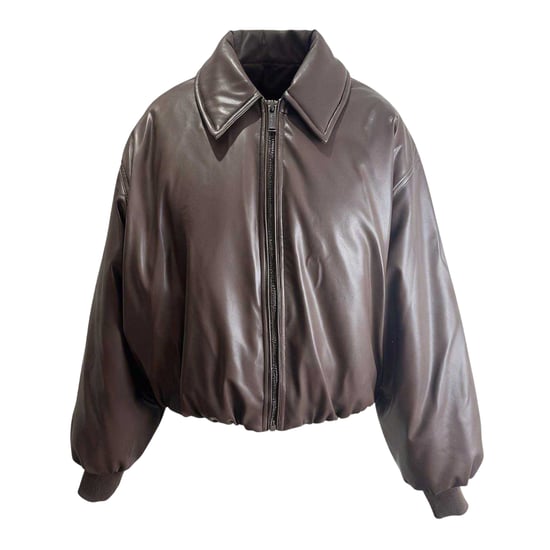 Kangol - Bomberjacke für Damen, Gerippter Ärmelaufschlag (Braun) - Image 1