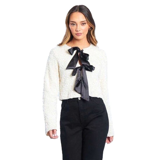 Be You - Bluse für Damen, Pailletten, leger, Langärmlig (Cremefarbe) - Image 2