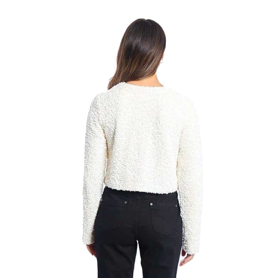 Be You - Bluse für Damen, Pailletten, leger, Langärmlig (Cremefarbe) - Image 3