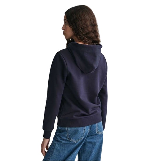 Gant - "Archive" Kapuzenpullover für Damen, Logo (Abendblau) - Image 2
