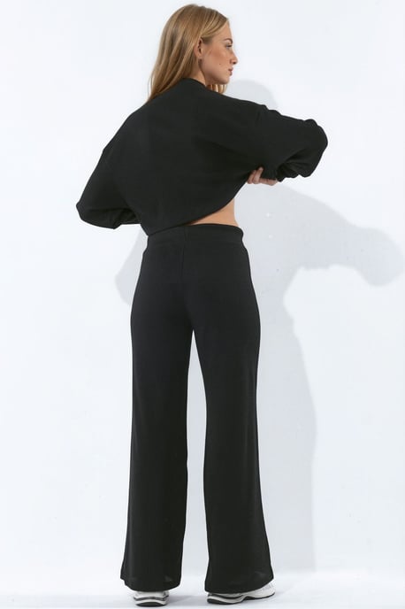 Damen Gerade Hose mit Elastischem Bund - Image 3